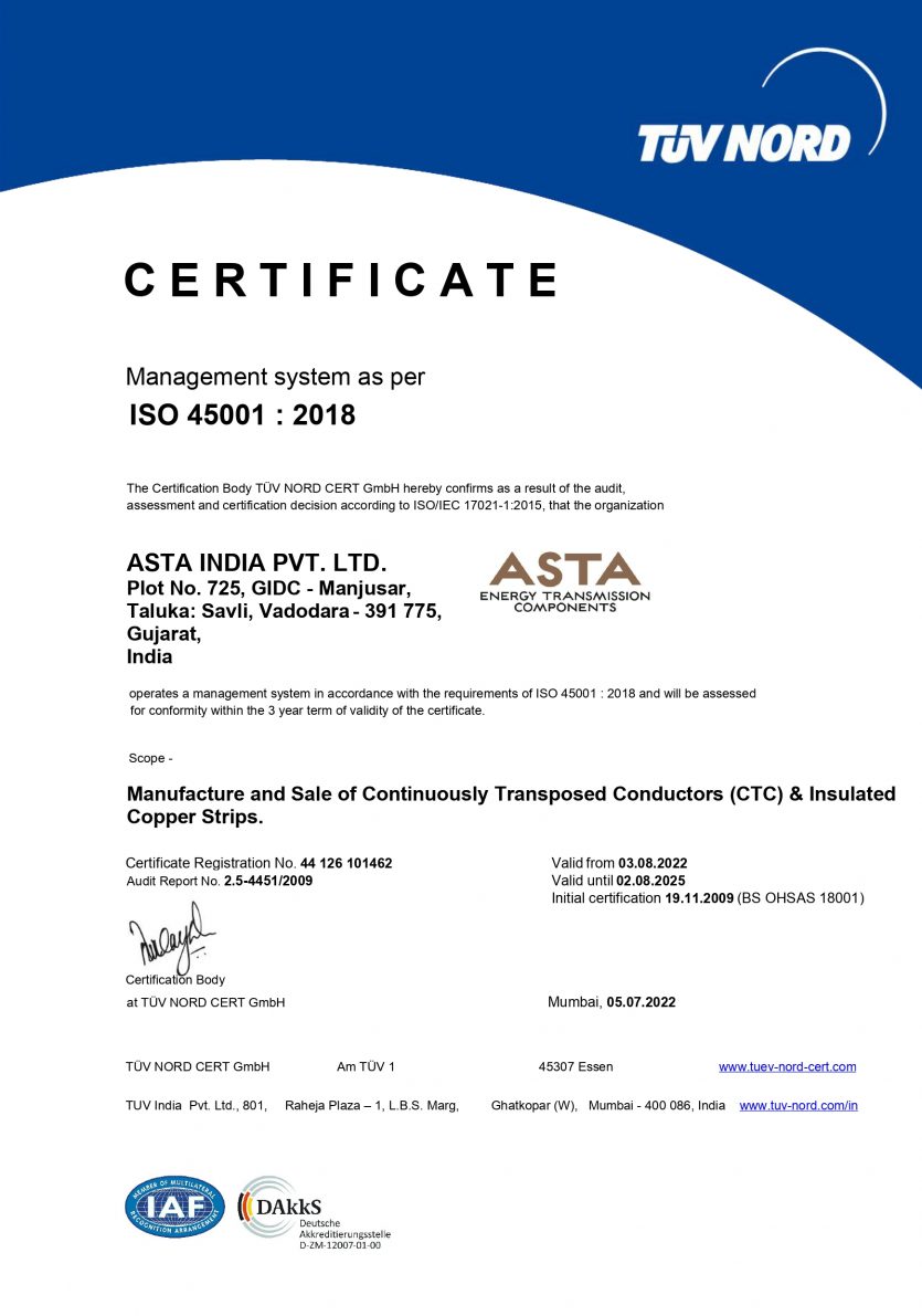 Asta India Pvt Ltd Iso45001_page-0001