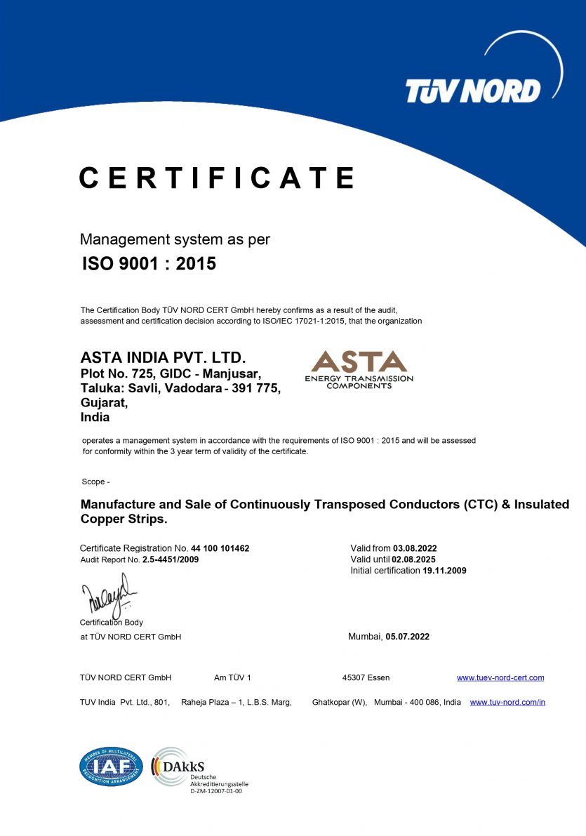 Asta India Pvt Ltd Iso9001_page-0001